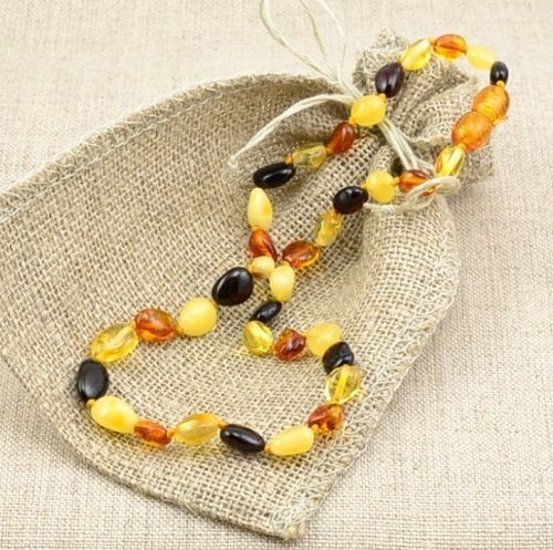 Children's Baltic Amber Necklaces Made of Precious Healing Amber 