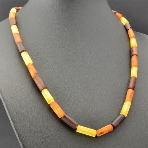 Men's Necklace Made of Precious Healing Raw Baltic Amber
