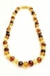 Amber Necklace for Children Made of Multicolor Amber Beads