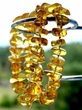 Golden Amber Necklace Made of Free Form Shape Baltic Amber