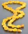 Amber Necklace Made of Honey Color Amber Rocks - SOLD OUT
