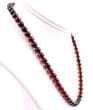 Men's Beaded Necklace Made of Cherry Amber Beads