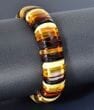 Moon Amber Bracelet Made of Moon Shape Multicolor Amber Pieces