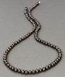 Men's Beaded Necklace Made of Baroque Dark Cherry Amber Beads