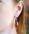 Amber Earrings Handmade of Precious Healing Baltic Amber