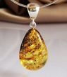 Amber Pendant Made of Precious Honey Baltic Amber