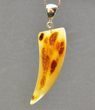 Men's Amulet Pendant Made of Raw Baltic Amber