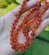 2 Matching Cognac Color Amber Necklaces for Mom and Child