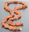 Amber Necklace Made of Cognac Color Amber Rocks - SOLD OUT