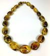 Amber Necklace Made of Precious Multicolor Baltic Amber