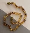 Children's Amber Necklace Made of Multicolor Baltic Amber