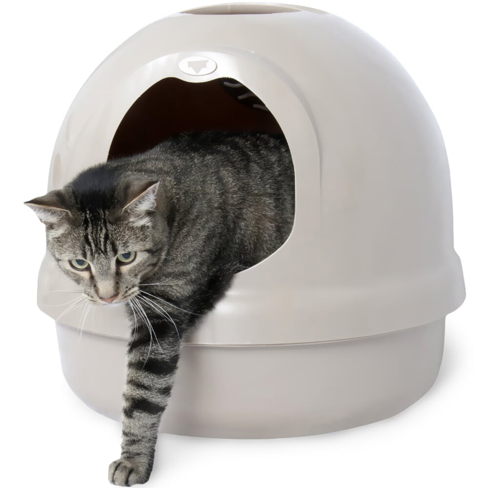 Booda Dome Covered Cat Litter Box Pearl