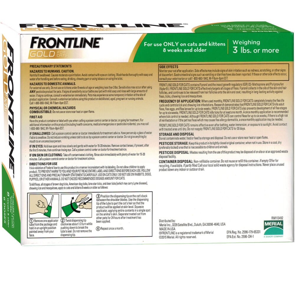 Frontline® GOLD for Cats (12 MONTH) Healthypets