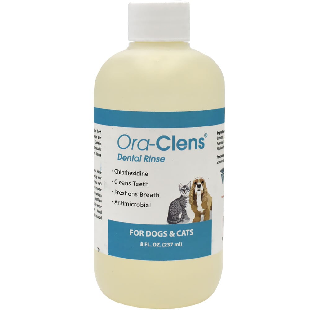 OraClens Dental Rinse for Dogs & Cats (8 fl oz)