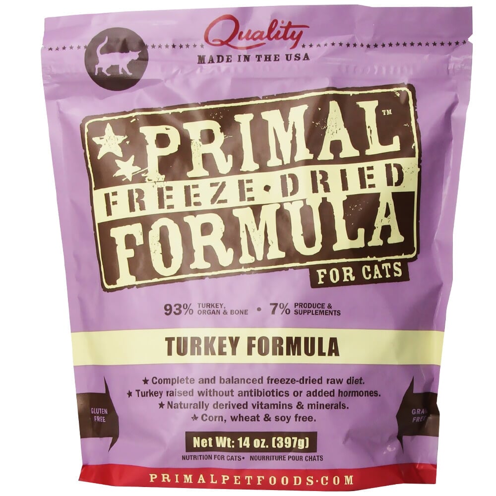 Primal Freeze Dried Turkey Cat Food (14 oz)