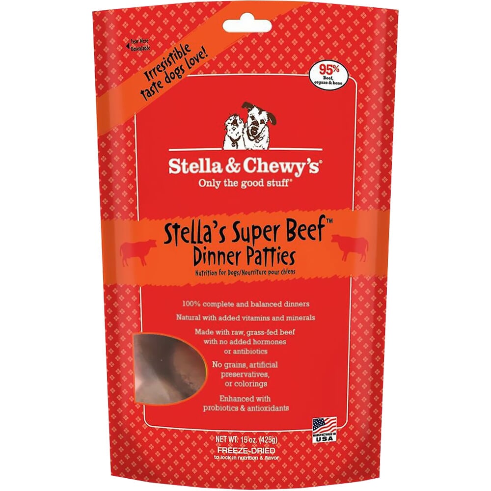 Stella & Chewy's FreezeDried Raw Beef Dinner for Dogs (15 oz)