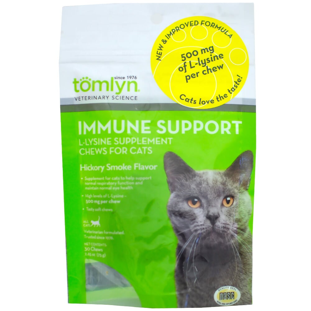Tomlyn® LLysine Immune Support Supplement Chews for Cats (30 Count