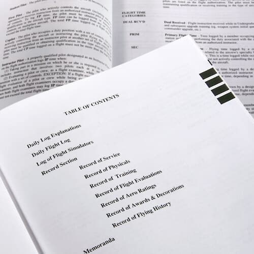 Us Air Force Pilot Logbook