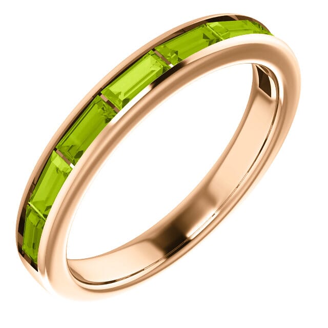 Rose gold peridot clearance