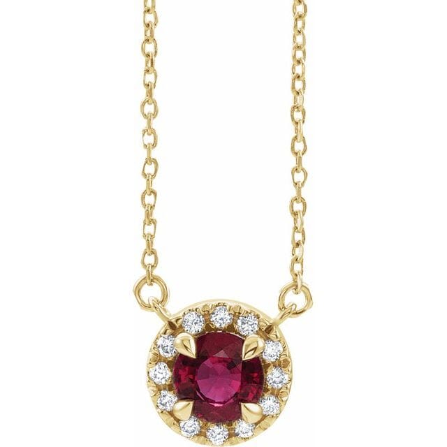 Genuine ruby pendant clearance