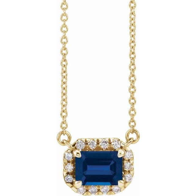 Genuine sapphire necklace Clearance