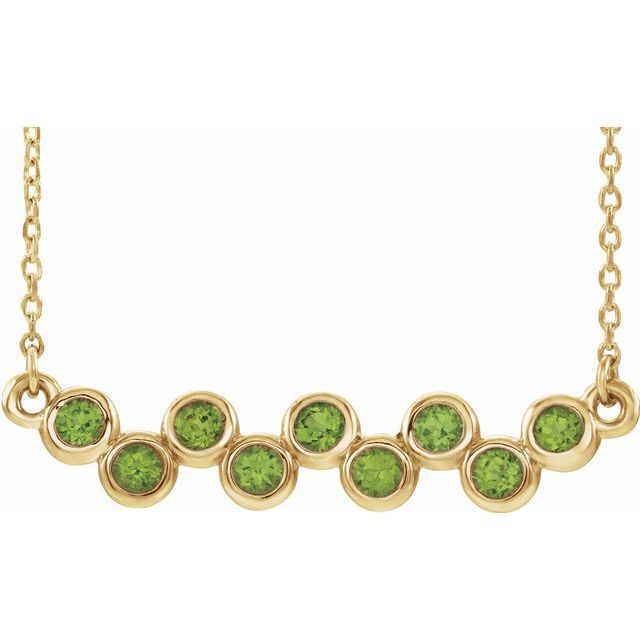 Genuine peridot necklace
