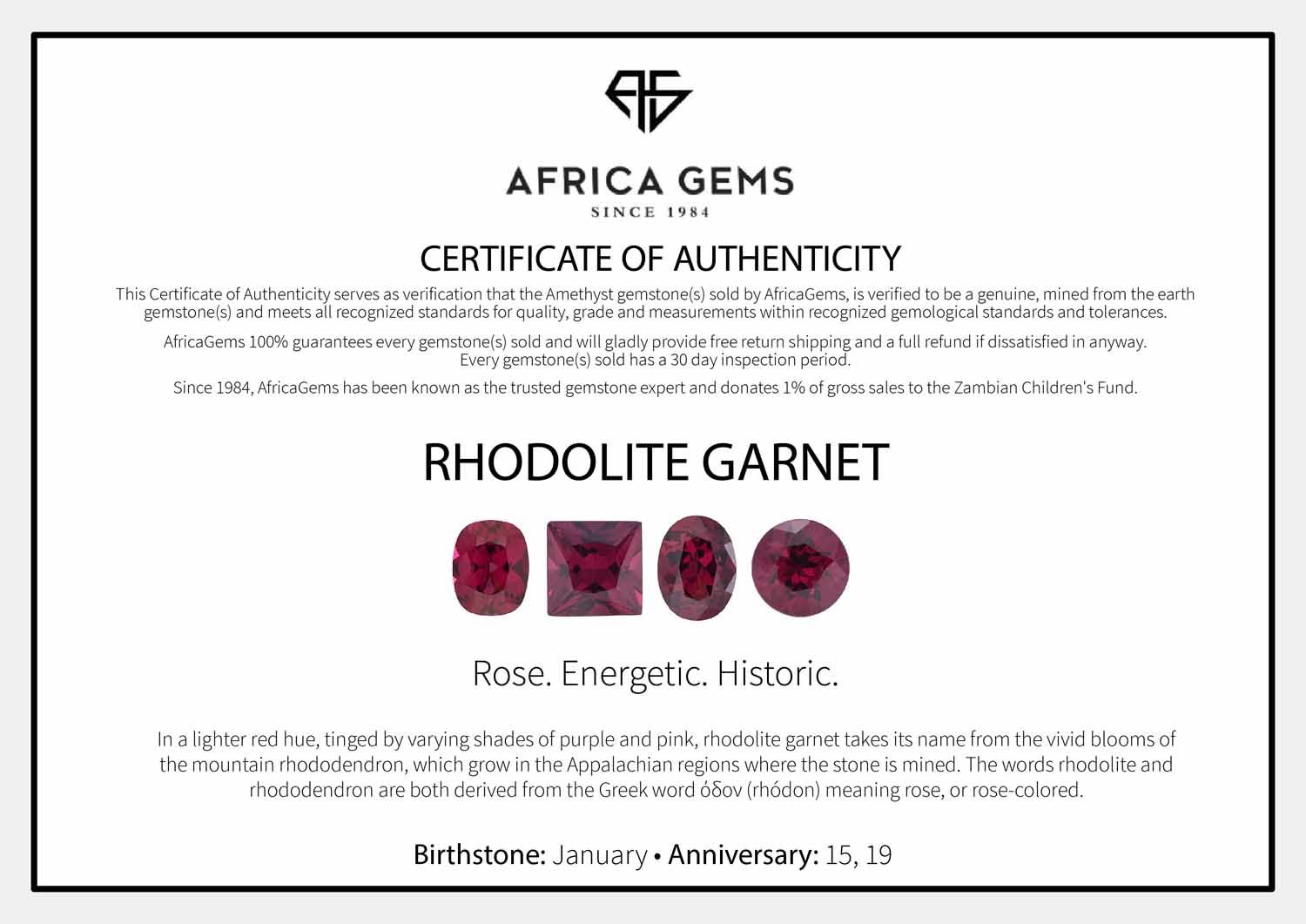 RHODOLITE GARNET RED PINK ROUND CUT GEM AFRICAN GENUINE NATURAL FACETED NICE 4mm 