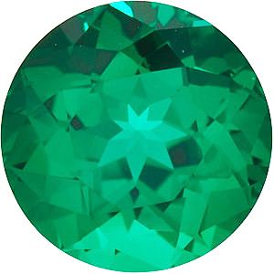 Beautiful Synthetic Emerald Gemstones in Round Cut - Man Made Round Cut ...