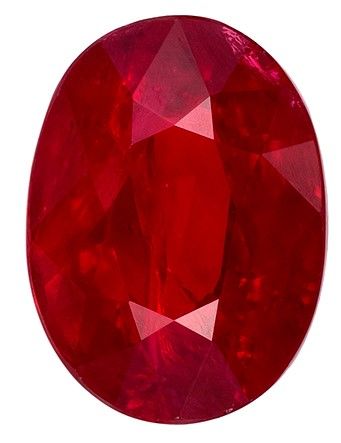 RUBY 10 x 8 MM OVAL CUT 6 PIECE SET CALIBRATED COMMERCIAL 