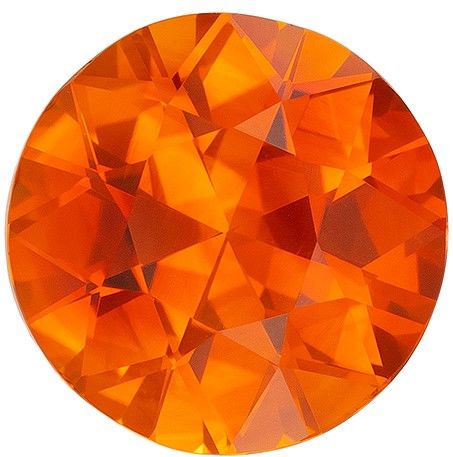 Natural Orange Sapphire Loose Gemstone Lot 20 Ct Round Cut AGSL Certified 5 Pcs