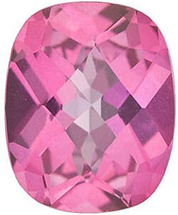 Mystic Pink Topaz Antique Cushion Cut in Grade AAA