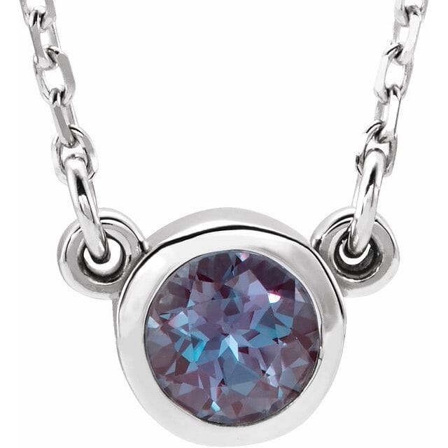 lab created alexandrite necklace