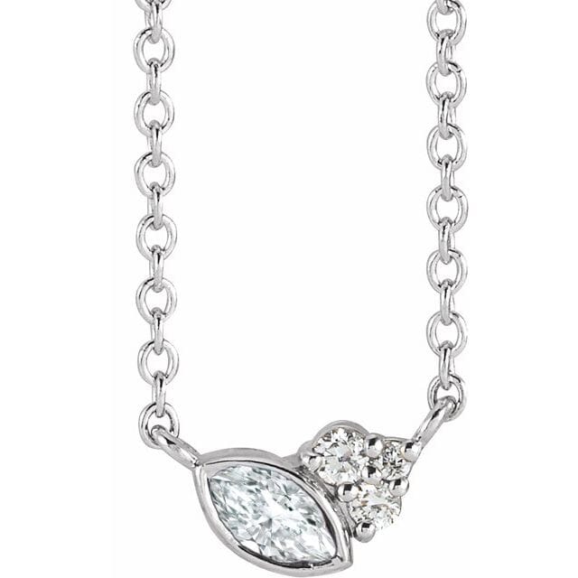 Real Diamond Necklace in Sterling 