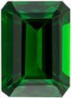 Deal on Genuine Chrome Tourmaline Gem in Emerald Cut, 7.1 x 5.1 mm in Gorgeous Vivid Grass Green, 1.12 carats