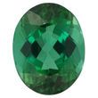 Loose Blue Green Tourmaline Gemstone in Oval Cut, 3.61 carats, 10.52 x 8.20 mm Displays Pure Blue-Green Color