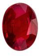 Striking Red Ruby Loose Gemstone, 1.03 carats in Oval Cut, 7 x 5.3mm, Superb Quality