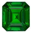 Stunning Green Tsavorite Gem, 1.2 carats Emerald Cut in 6.2 x 5.7 mm size in Stunning Green Color With AfricaGems Certificate