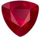 Beautiful Red Ruby Genuine Stone, 0.43 carats, Trillion Cut, 4.3 mm , Great Low Price