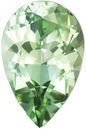 1.05 carats Blue Green Tourmaline Loose Gemstone in Pear Cut, Mint Green, 8.7 x 5.7 mm