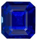Heirloom Blue Sapphire Gemstone, 1.12 carats, Emerald Cut, 5.9 x 5.3 mm, A Highly Selected Gem
