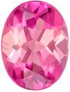 Low Price Genuine Loose Pink Tourmaline Gemstone in Oval Cut, 7.9 x 6 mm, Vivid Pure Pink, 1.21 carats