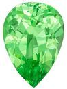 Beautiful Green Tsavorite Garnet Genuine Gem, 1.4 carats, Pear Cut, 8.6 x 6.2  mm , Super Low Price
