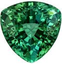 Classic Blue Green Tourmaline 1.55 carats, Trillion shape gemstone, 6.9  mm
