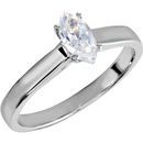 Genuine 10 Karat White Gold 0.50 Carat Diamond Engagement Ring