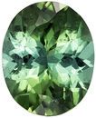 11 x 8.9 mm Green Tourmaline Genuine Gemstone in Oval Cut, Intense Minty Green, 3.01 carats
