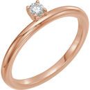 Buy 14 Karat Rose Gold 0.10 Carat Diamond Stackable Ring