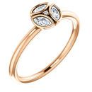 Shop 14 Karat Rose Gold 0.25 Carat Diamond Ring