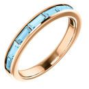 14 Karat Rose Gold Aquamarine Ring