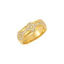 Diamond Ring in 14 Karat Yellow Gold 0.50 Carat Diamond Men's Ring