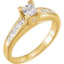 Shop 14 Karat Yellow Gold 0.75 Carat Diamond Engagement Ring